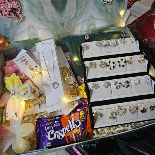 Best Seller Gift Hamper for Her Under ₹3000 | Premium Jewellery & Beauty Hamper - Ajmer Gift Charm