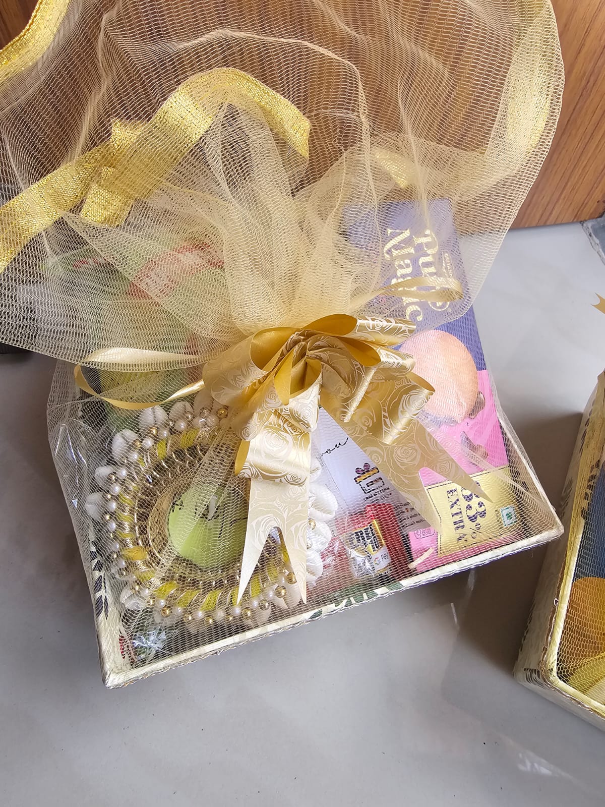 “Celebrate Diwali with our premium gift hamper basket filled with chocolates, snacks & a festive diya platter. Perfect for family, friends & corporate gifting in style.” - Ajmer Gift Charm