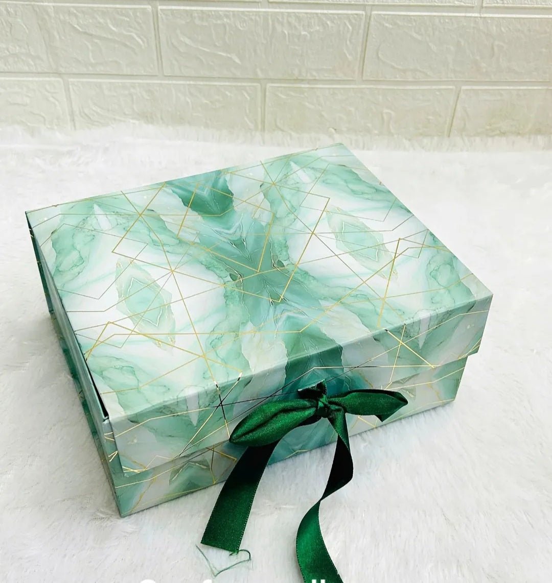 Collapsible Ribbon Gift Box – 8×10×4 inch (Luxury Textured Finish) - Ajmer Gift Charm