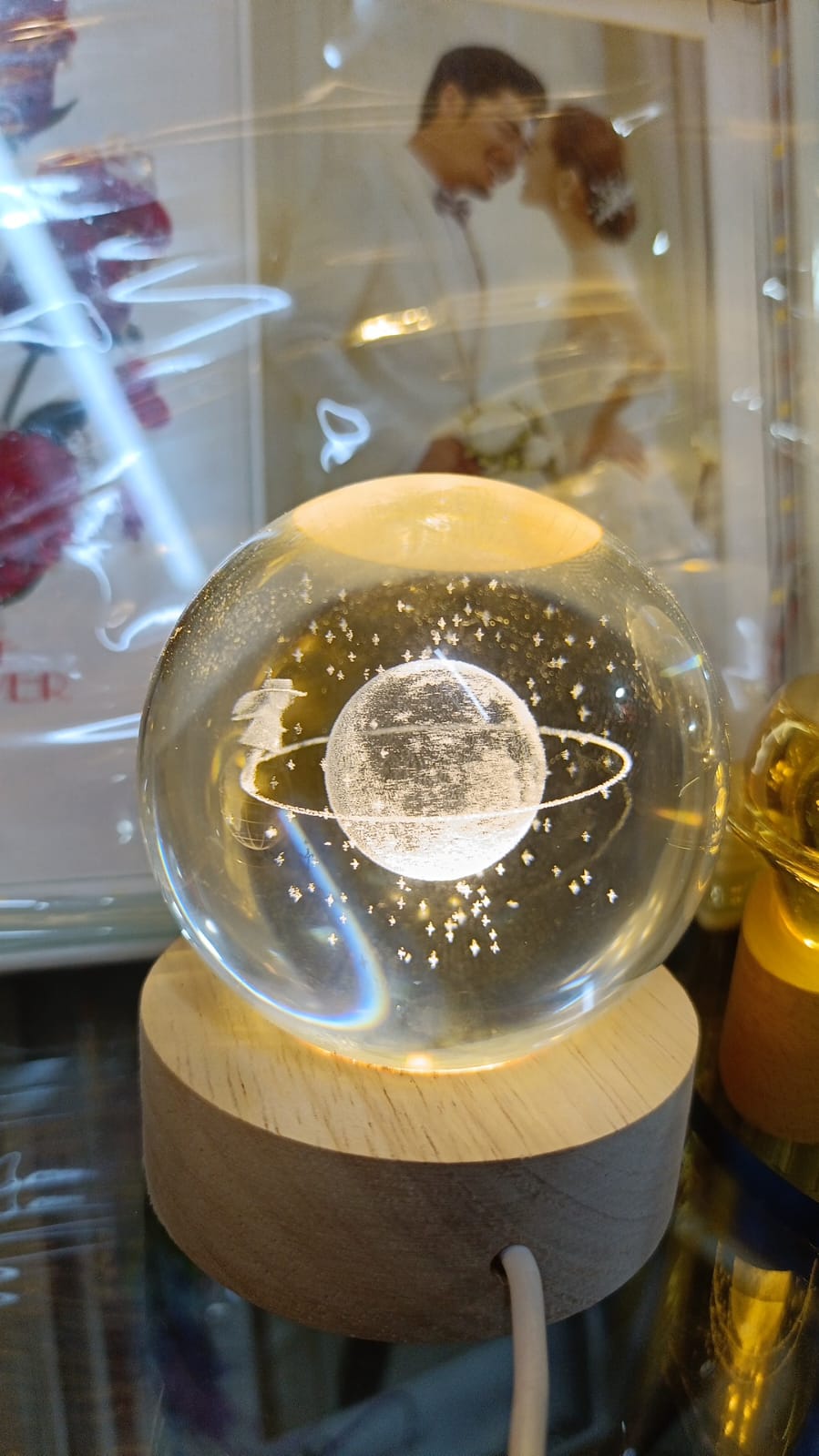 Crystal Ball Night Lamp - Ajmer Gift Charm
