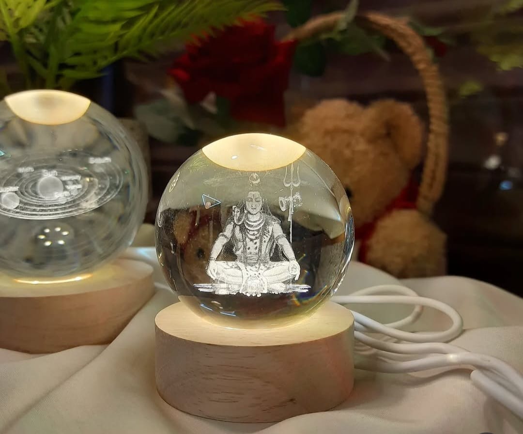 Crystal Ball Night Lamp - Ajmer Gift Charm