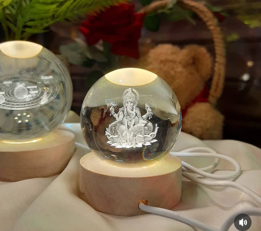 Crystal Ball Night Lamp - Ajmer Gift Charm