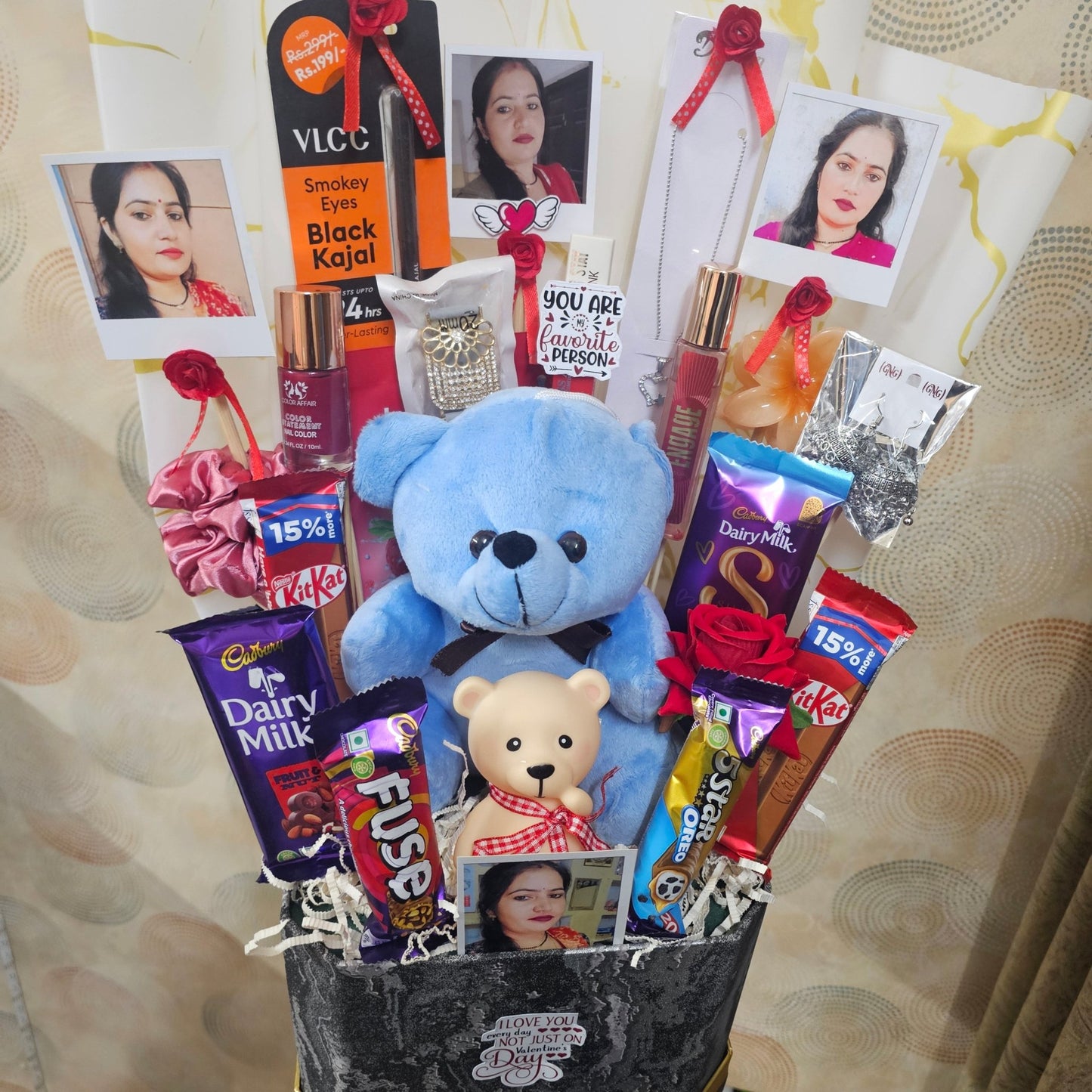 Customized Valentine Luxury Hamper π | Photo Surprise Gift Box - Ajmer Gift Charm