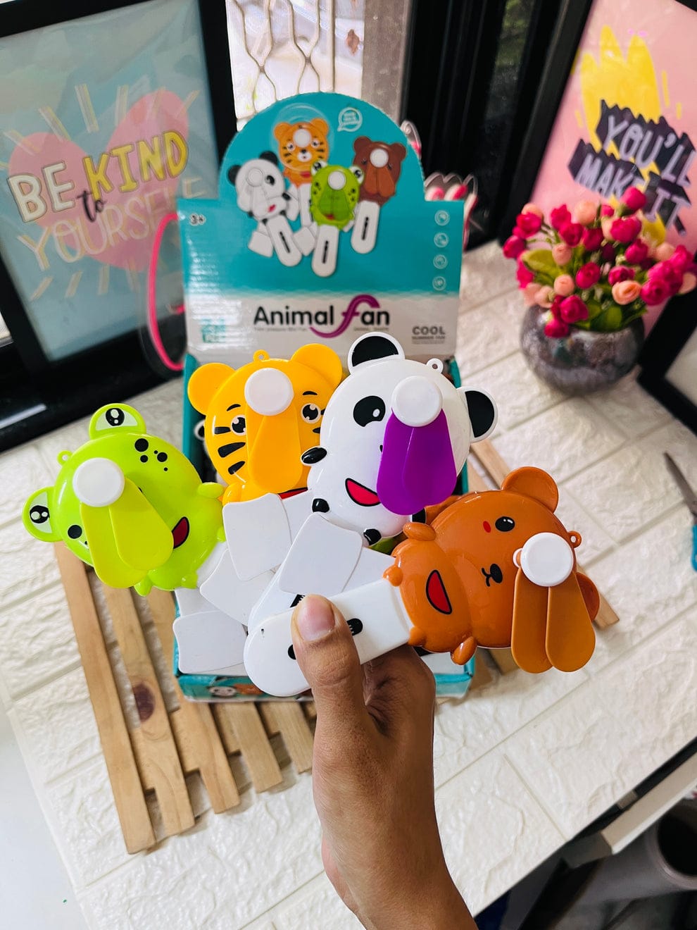Cute Kitty Hand Fans - Ajmer Gift Charm