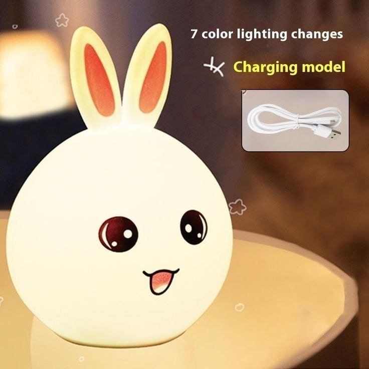 "Cute Silicone Night Lamps β Rabbit, Avocado & Panda Designs!" - Ajmer Gift Charm