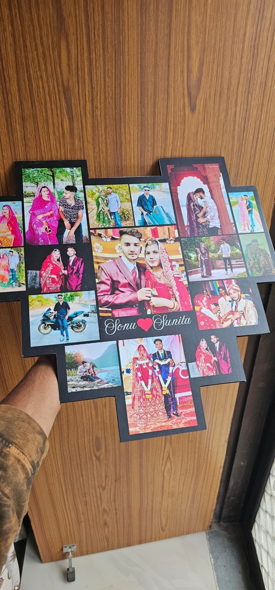 Heart Collage Photo Frame - Ajmer Gift Charm