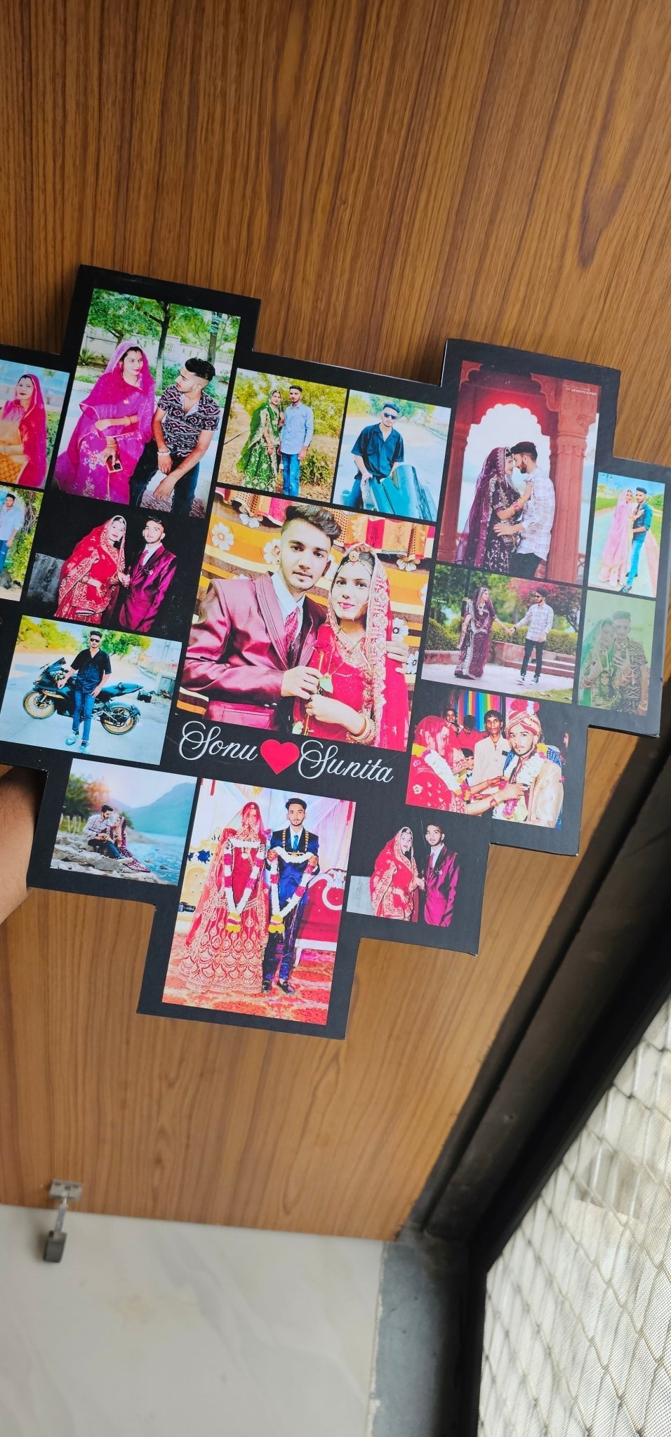 Heart Collage Photo Frame - Ajmer Gift Charm
