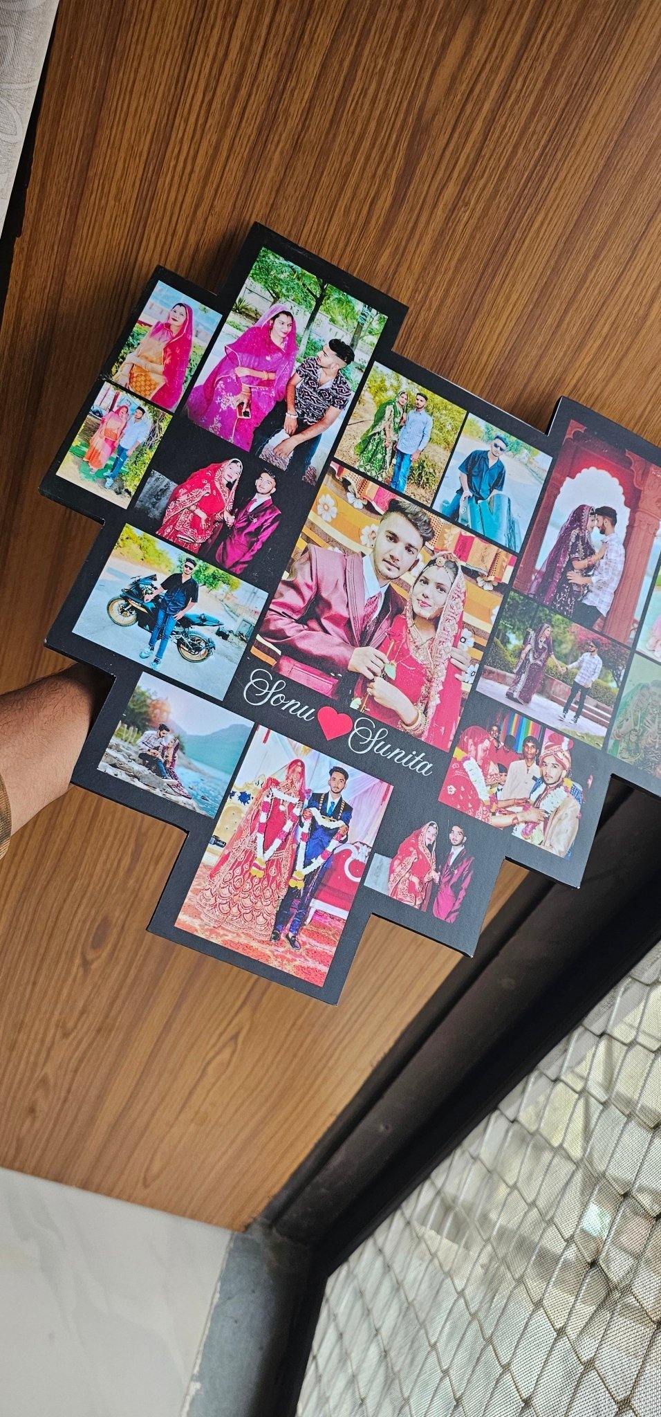 Heart Collage Photo Frame - Ajmer Gift Charm