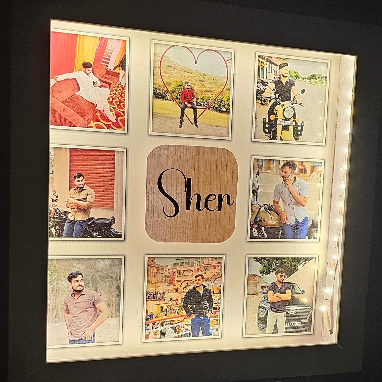 LED Shadow Box Photo Frame – 12x12 Inch - Ajmer Gift Charm