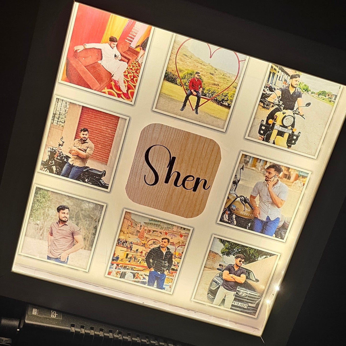 LED Shadow Box Photo Frame – 12x12 Inch - Ajmer Gift Charm
