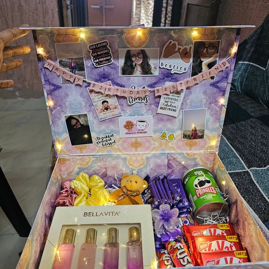 Luxury Birthday Gift Hamper 🎁 | Customized Surprise Box (₹1850) - Ajmer Gift Charm