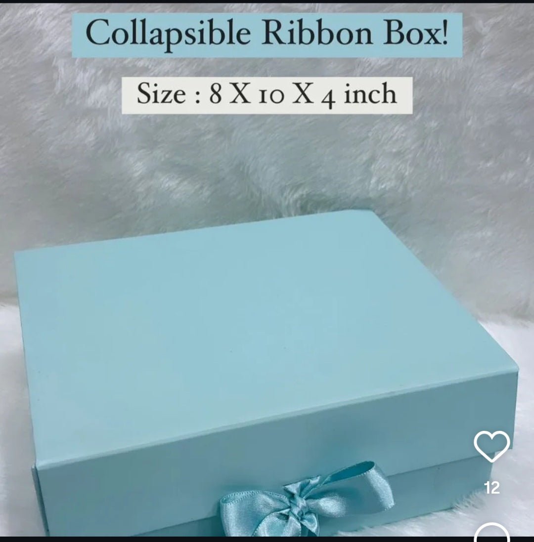 Luxury Collapsible Ribbon Gift Boxes – Textured & Colorful - Ajmer Gift Charm