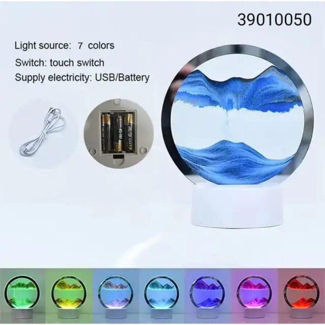 Moving Sand Art for Home decor led - Ajmer Gift Charm