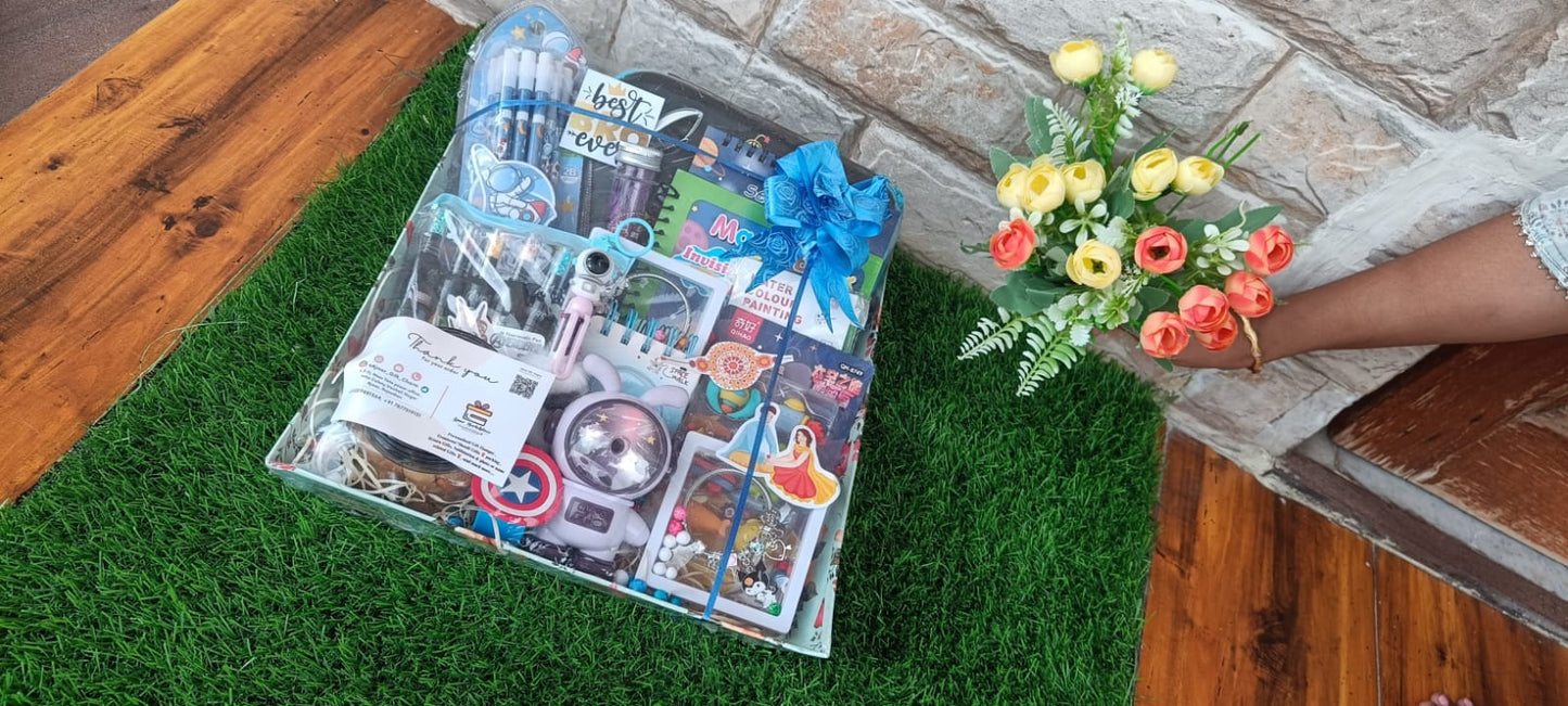 π Out - of - this - World Blue Space Hamper for Kids β Rakhi Special! π - Ajmer Gift Charm