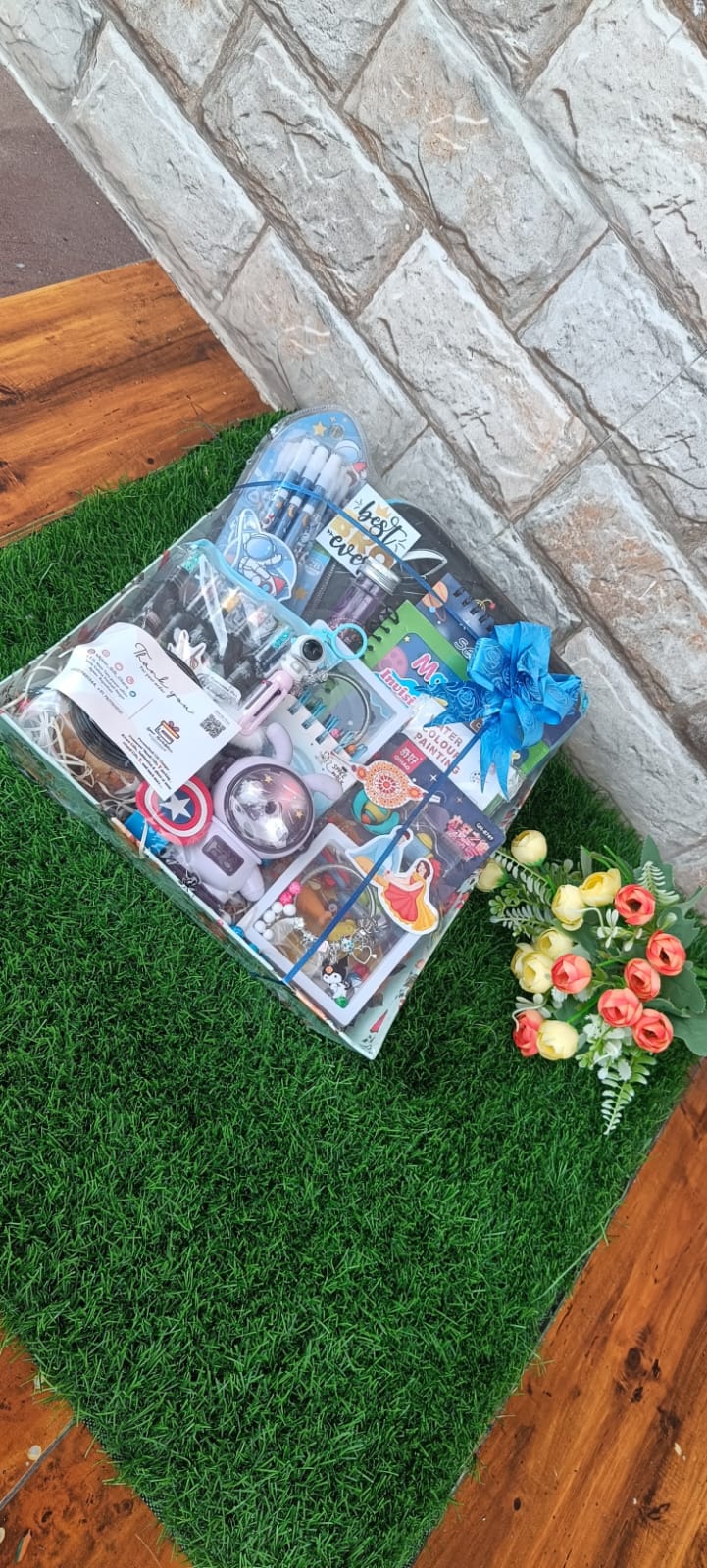 π Out - of - this - World Blue Space Hamper for Kids β Rakhi Special! π - Ajmer Gift Charm