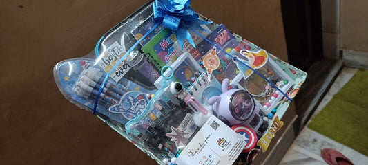 🚀 Out - of - this - World Blue Space Hamper for Kids – Rakhi Special! 🌌 - Ajmer Gift Charm