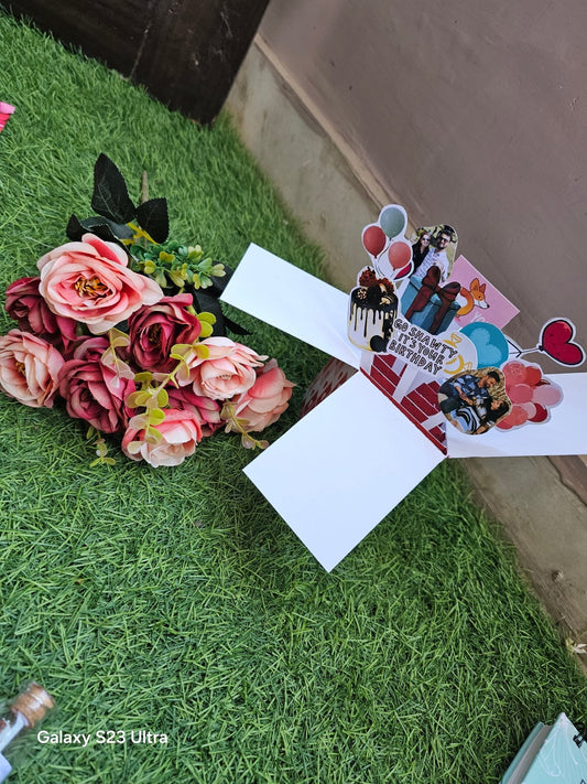 Personalised Photo Pop Up Handmade Cards - Ajmer Gift Charm