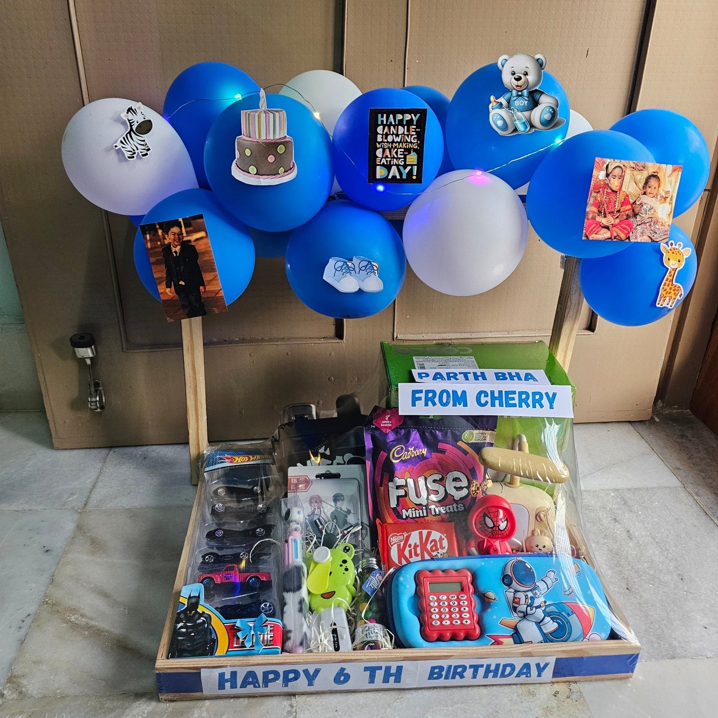 Personalized Kids Birthday Hamper – Toys, Chocolates & Balloons Surprise Box - Ajmer Gift Charm