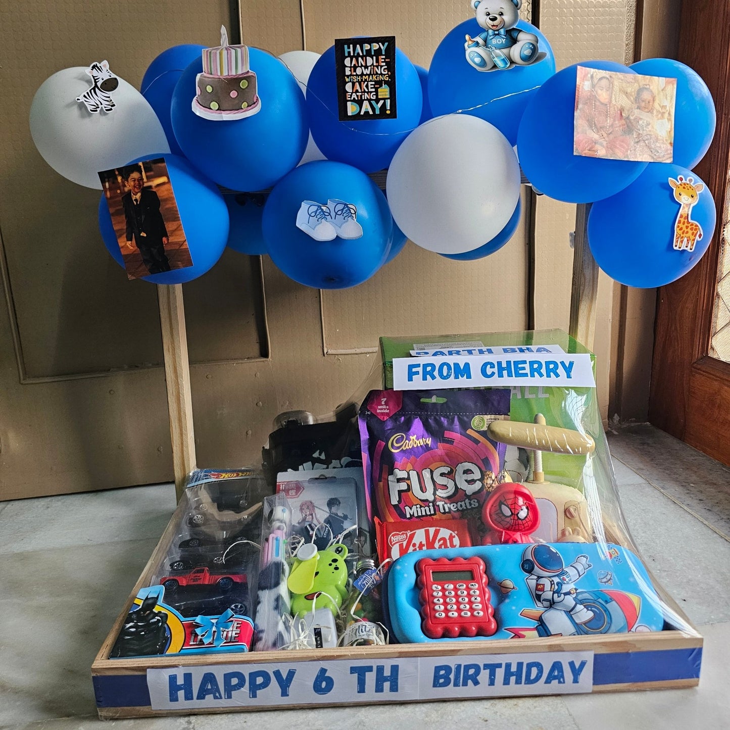 Personalized Kids Birthday Hamper – Toys, Chocolates & Balloons Surprise Box - Ajmer Gift Charm