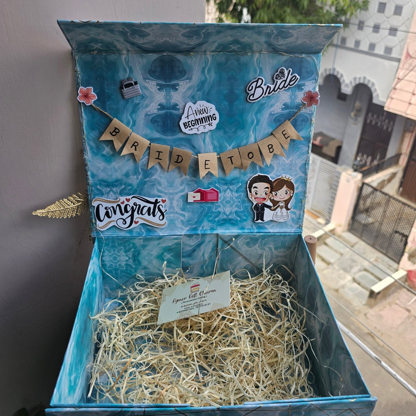 Premium Gift Hamper Box (8×10×4 inch) – Customized & Decorated - Ajmer Gift Charm