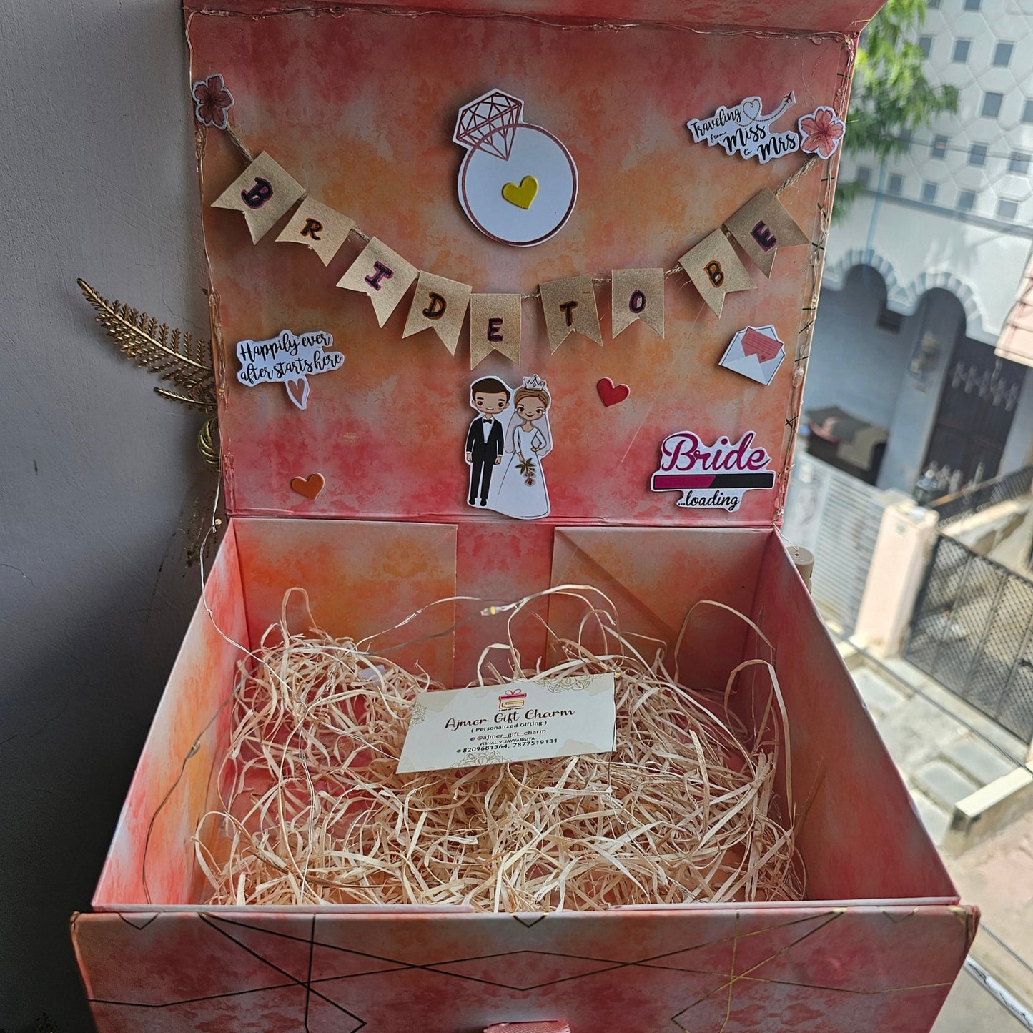 Premium Gift Hamper Box (8×10×4 inch) – Customized & Decorated - Ajmer Gift Charm