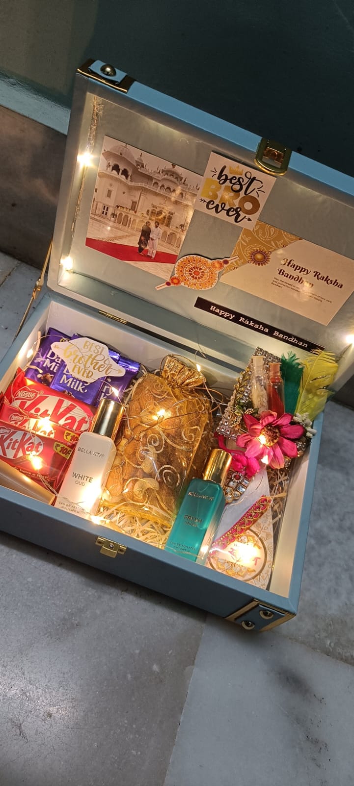 π Premium Raksha Bandhan Gift Box β For Bhai & Bhabhi with Love π - Ajmer Gift Charm