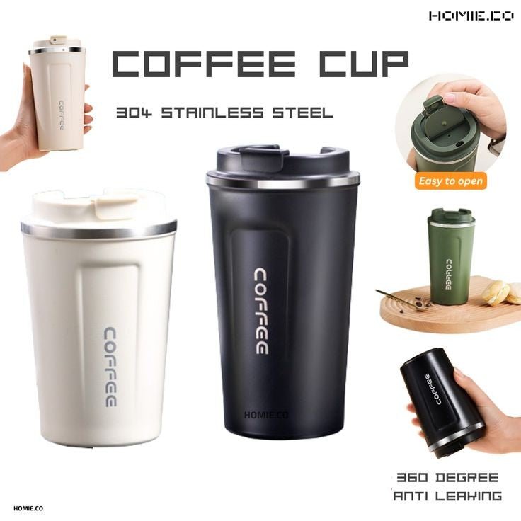 "Premium Stainless Steel Coffee Cup – Leakproof & Travel - Friendly" - Ajmer Gift Charm