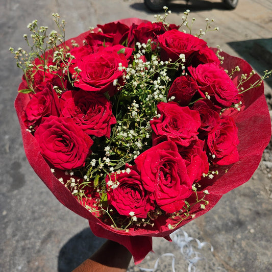 "Red Rose Bouquet – The Language of Love" - Ajmer Gift Charm