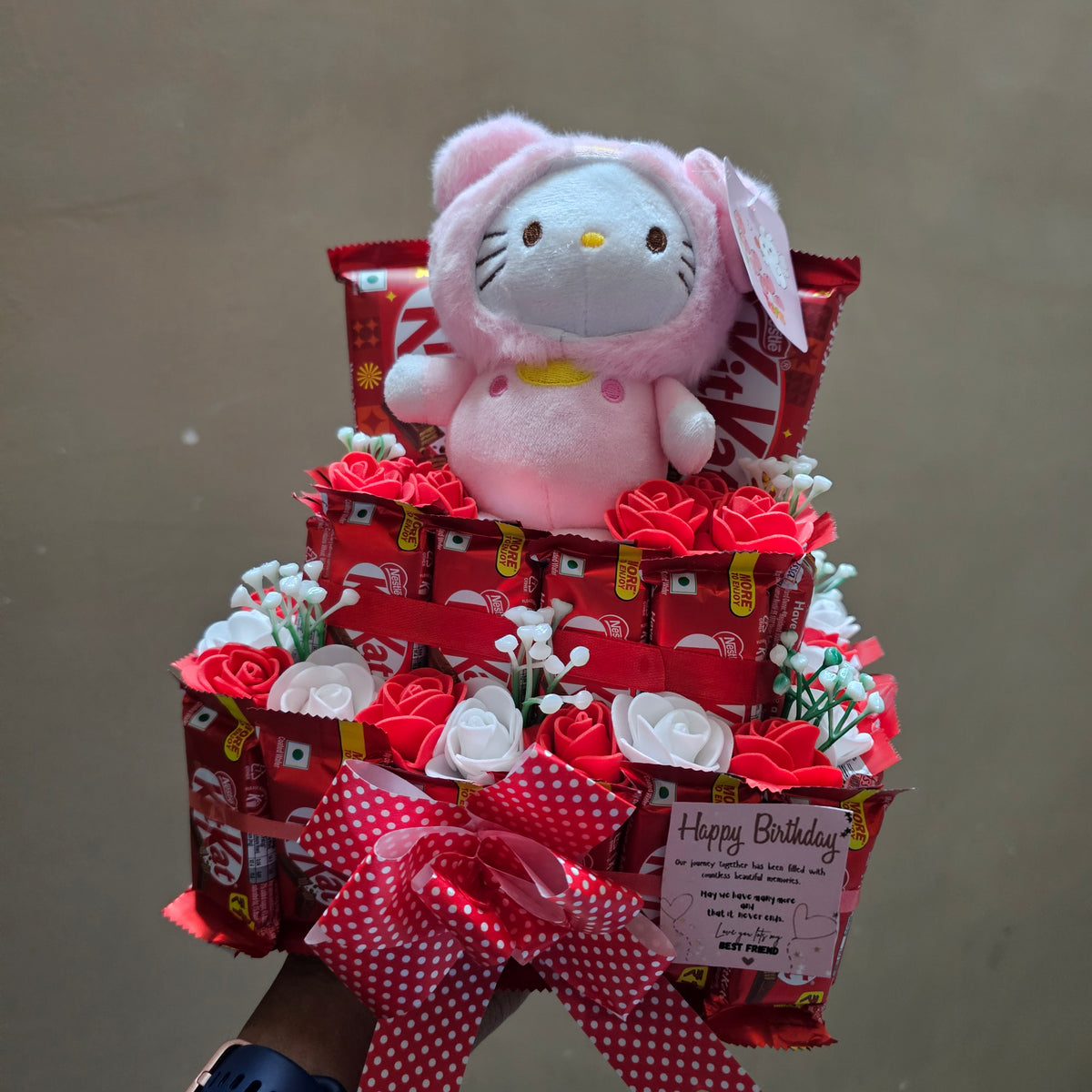 Cute Chocolate & Plush Gift Hamper | Birthday Gift Box