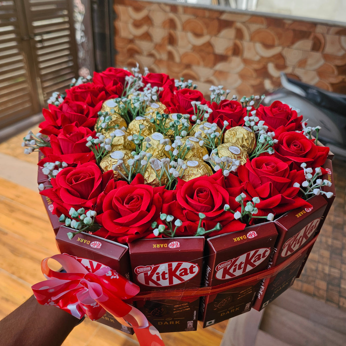 Dark KitKat & Ferrero Rocher Chocolate Hamper | Premium Gift Hamper