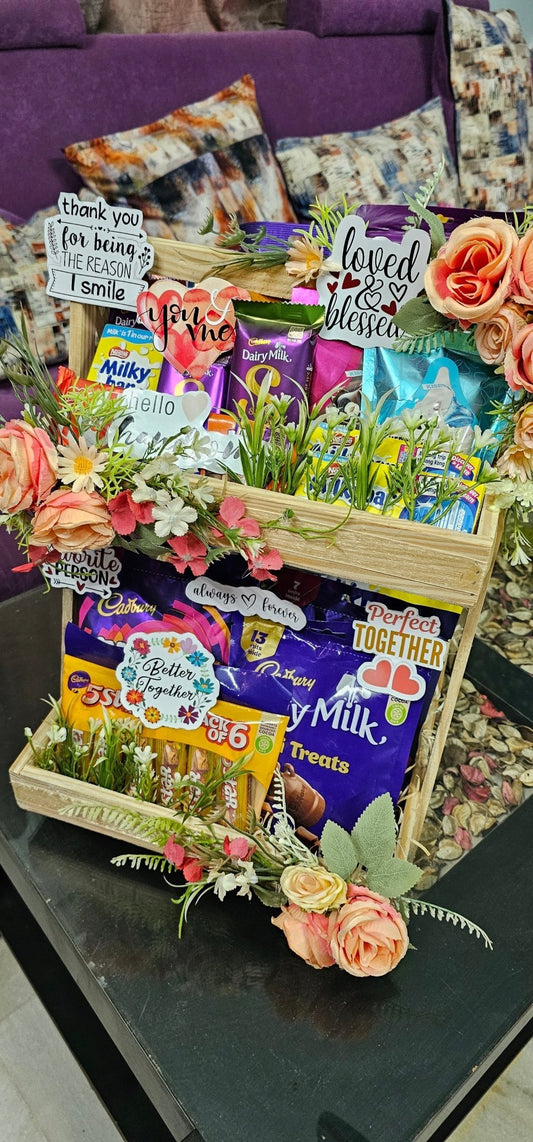 Snacks Chocolate GIFT Hamper Basket - Ajmer Gift Charm