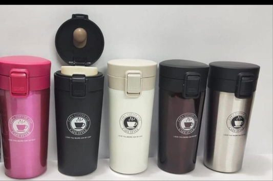 400ml Insulated Stainless Steel Coffee Mug – Spill-Proof & Travel Friendly