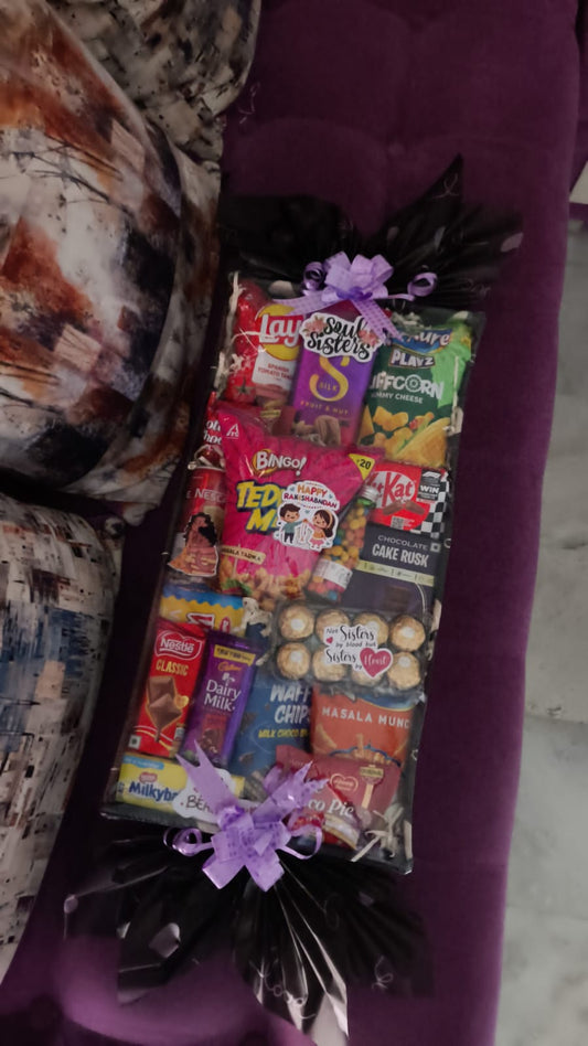 Candy & Snacks Hamper | Ultimate Snack Lover Gift Box - Ajmer Gift Charm