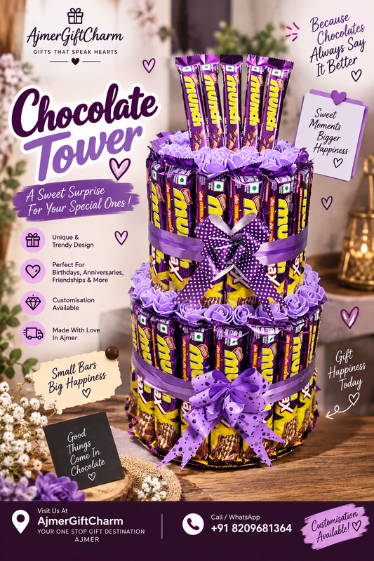 Chocolate Tower – A Sweet Surprise for Your Special Ones! - Ajmer Gift Charm