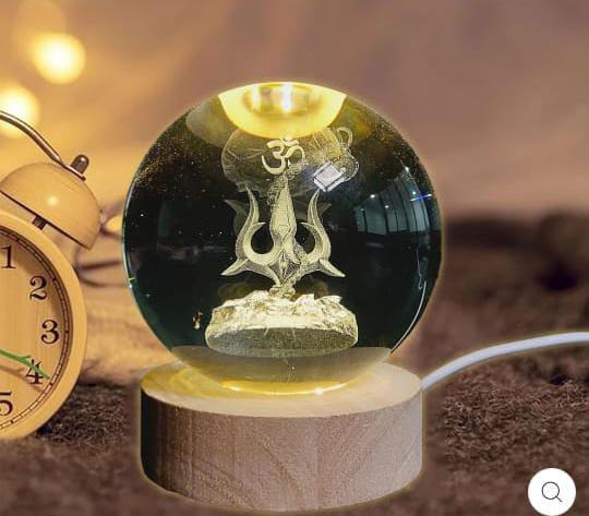 Crystal Ball Night Lamp - Ajmer Gift Charm