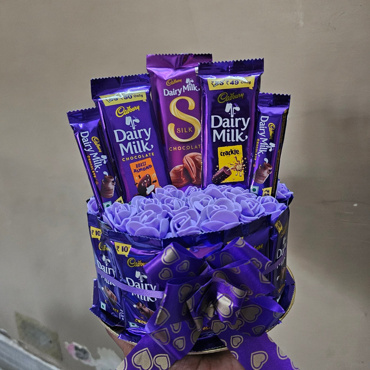 🍫💜 Dairy Milk Chocolate Rose Bouquet | Premium Chocolate Flower Gift - Ajmer Gift Charm