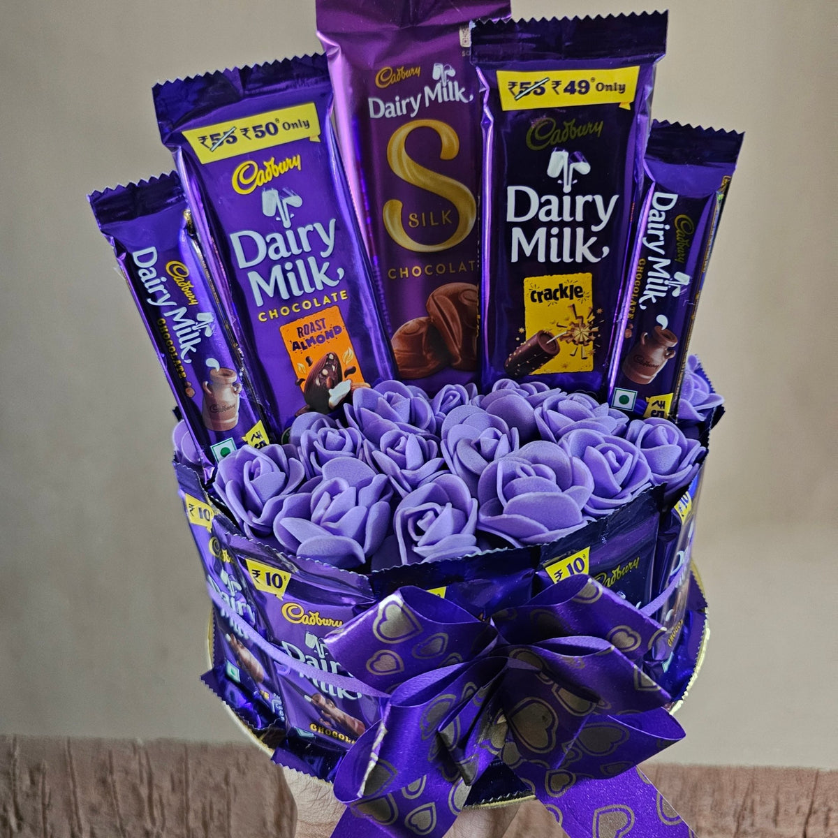 🍫💜 Dairy Milk Chocolate Rose Bouquet | Premium Chocolate Flower Gift - Ajmer Gift Charm