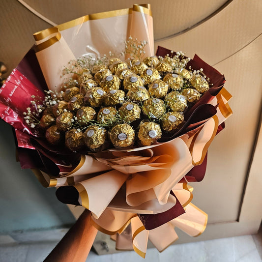 Ferrero Rocher Chocolate Bouquet | Luxury Ferrero Gift Bouquet - Ajmer Gift Charm