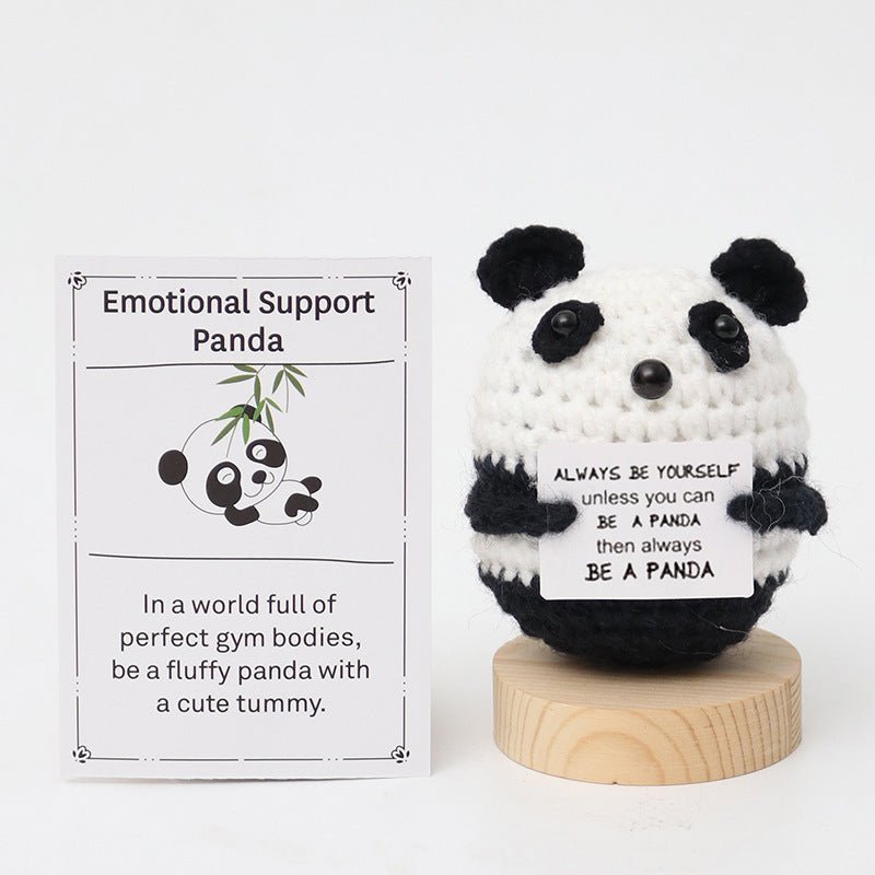 Handmade Crochet Panda – Cute Emotional Support Panda Gift 🐼🤍 - Ajmer Gift Charm