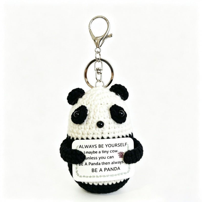 Handmade Crochet Panda – Cute Emotional Support Panda Gift 🐼🤍 - Ajmer Gift Charm