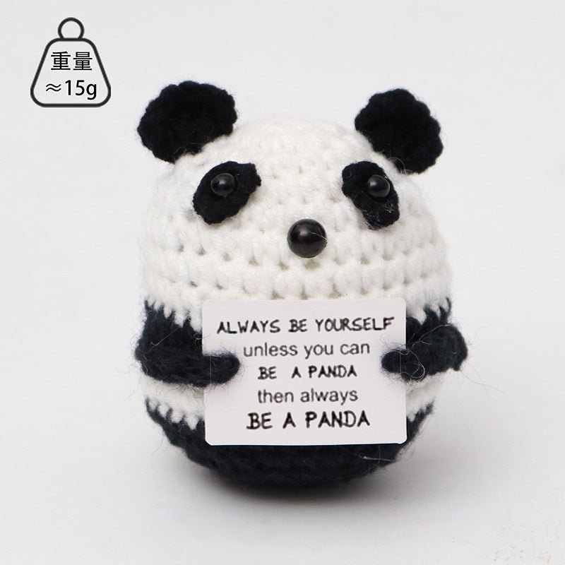 Handmade Crochet Panda – Cute Emotional Support Panda Gift 🐼🤍 - Ajmer Gift Charm