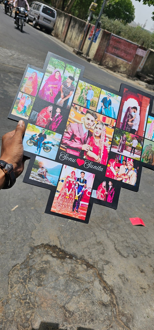 Heart Collage Photo Frame - Ajmer Gift Charm