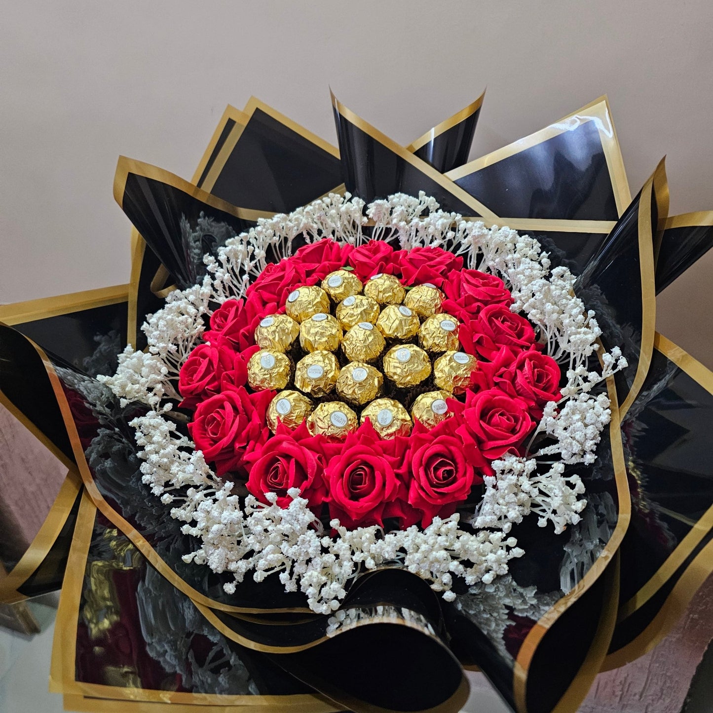 Luxury Ferrero Rose Bouquet 💐🍫 | Premium Romantic Gift - Ajmer Gift Charm