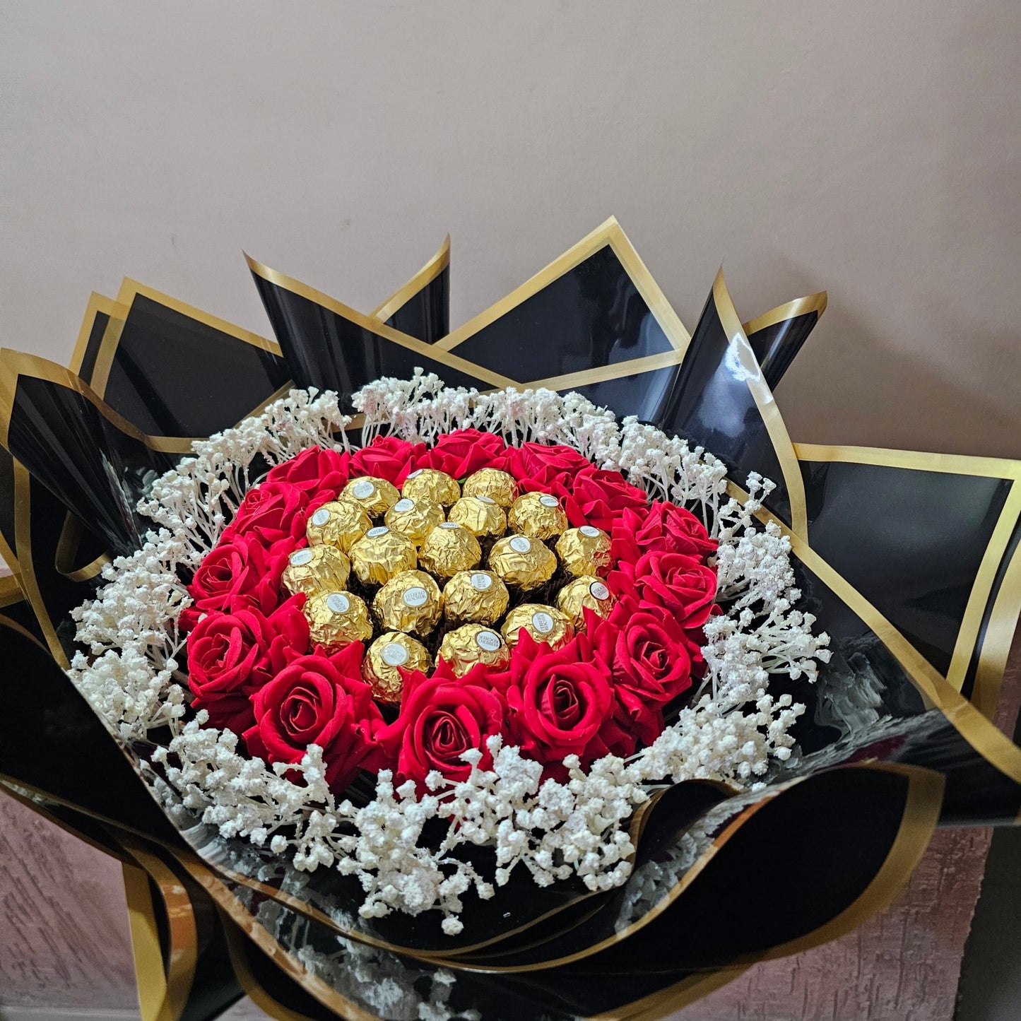 Luxury Ferrero Rose Bouquet 💐🍫 | Premium Romantic Gift - Ajmer Gift Charm
