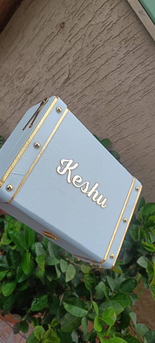Name Vanity Leatherrate Trunk Box - Ajmer Gift Charm