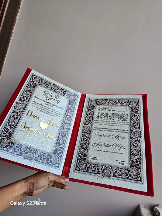 Nikaah NAMA For Couple Wedding - Ajmer Gift Charm