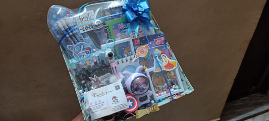 🚀 Out - of - this - World Blue Space Hamper for Kids – Rakhi Special! 🌌 - Ajmer Gift Charm