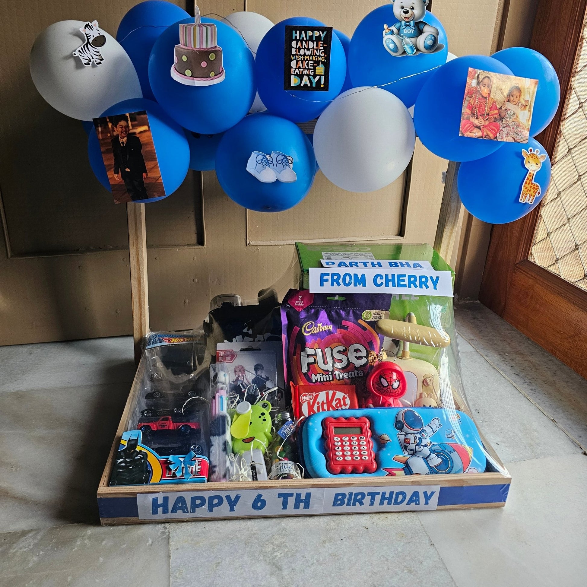 Personalized Kids Birthday Hamper – Toys, Chocolates & Balloons Surprise Box - Ajmer Gift Charm
