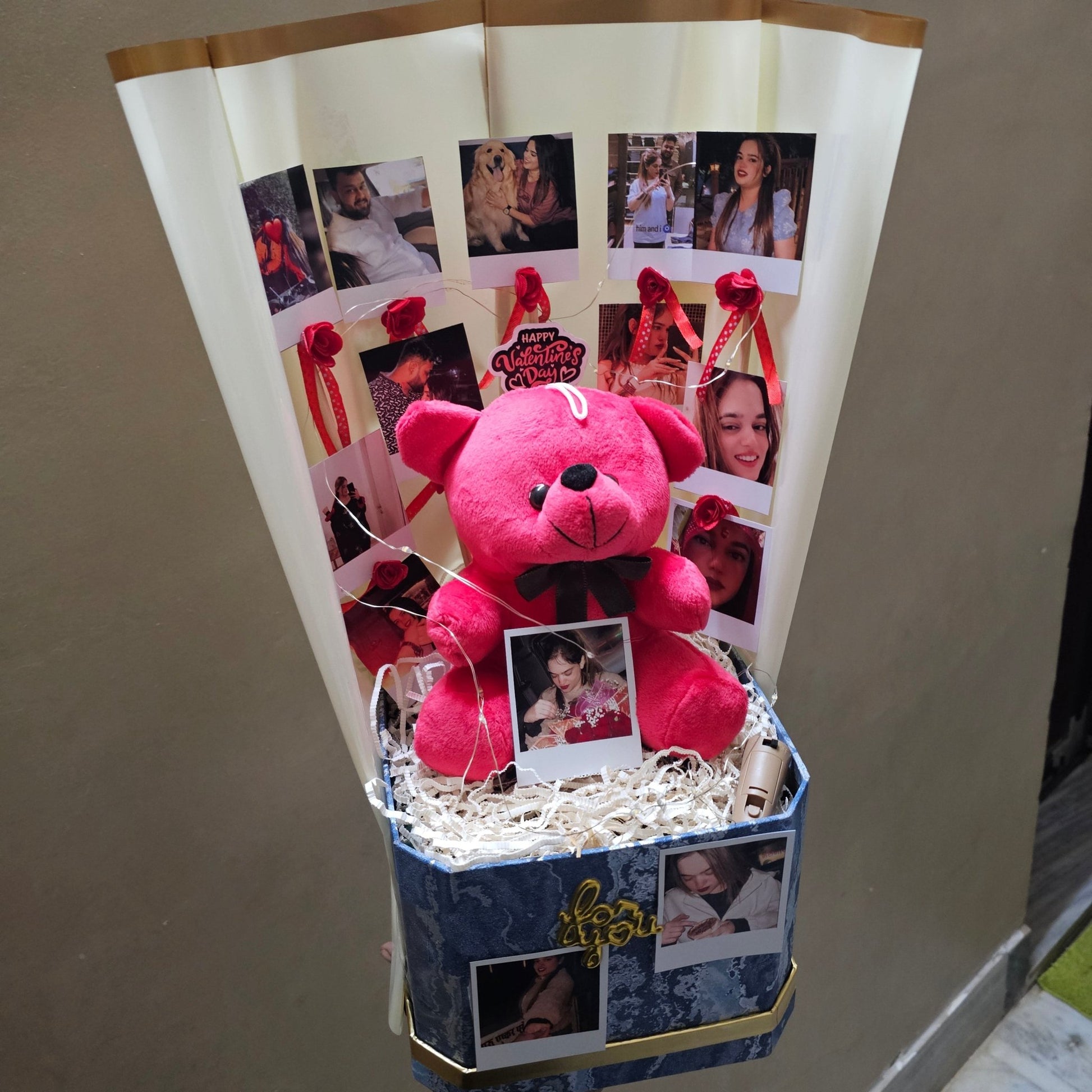 Personalized Teddy Memory Box 💖🧸 | Photo Surprise Gift Hamper - Ajmer Gift Charm