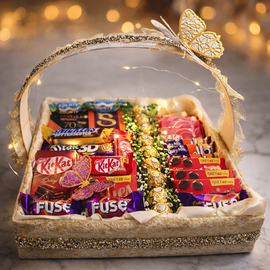 Premium Chocolate Gift Basket 🍫✨ | Luxury Sweet Surprise Hamper - Ajmer Gift Charm